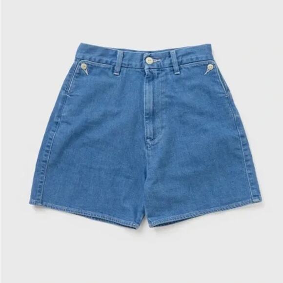LEVI'S Made & Crafted Japanese High Wasted Mom Trouser Jean Shorts Sz 33 NWT - Picture 11 of 12